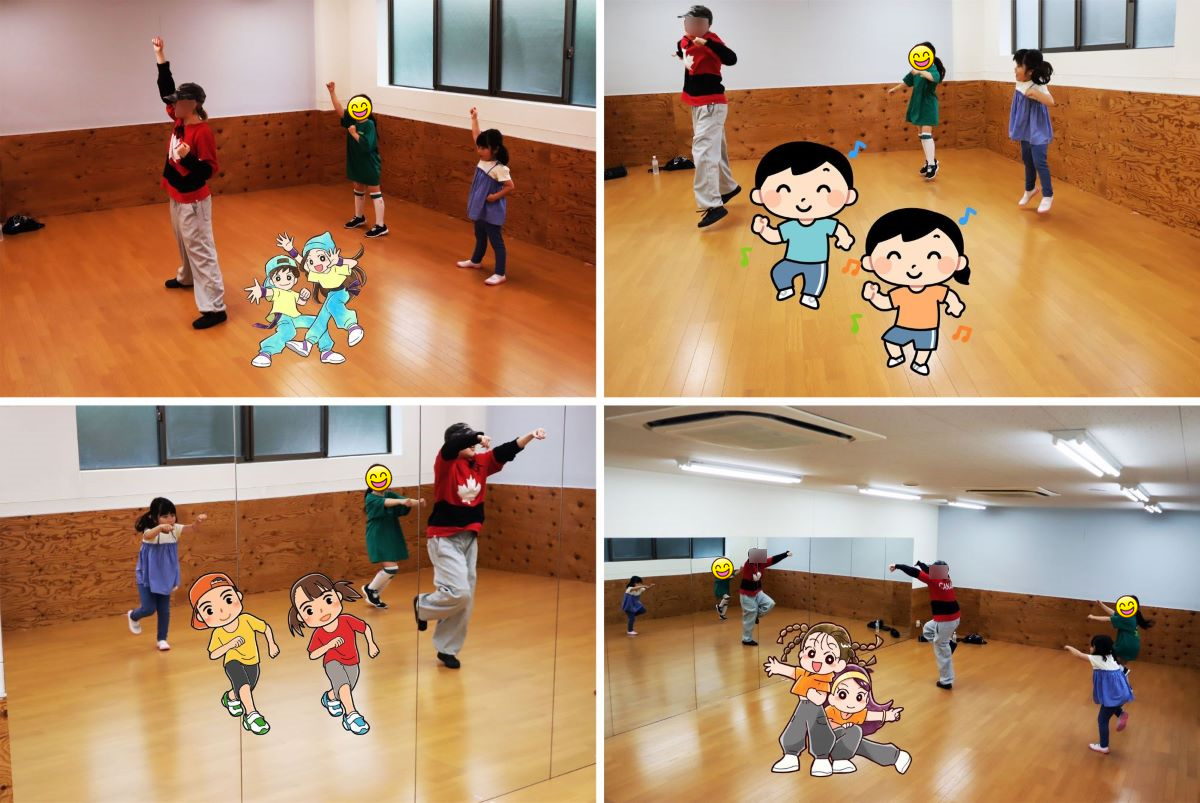 大好評 キッズダンス教室の模様